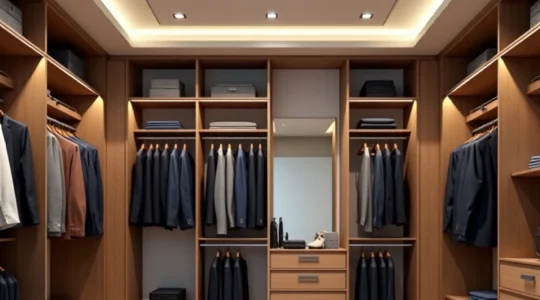 well-planned dressing room